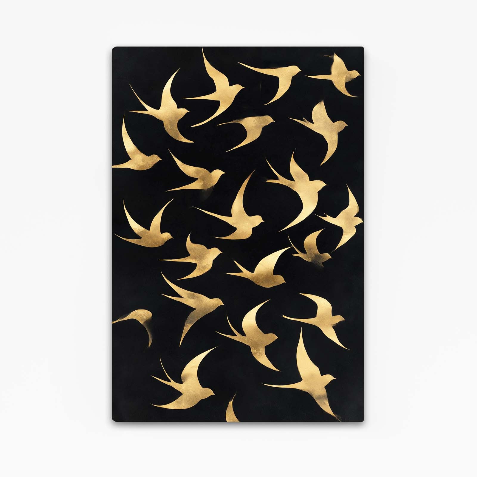 Gold Birds Flight Canvas Art – gold birds flight gold canvas print