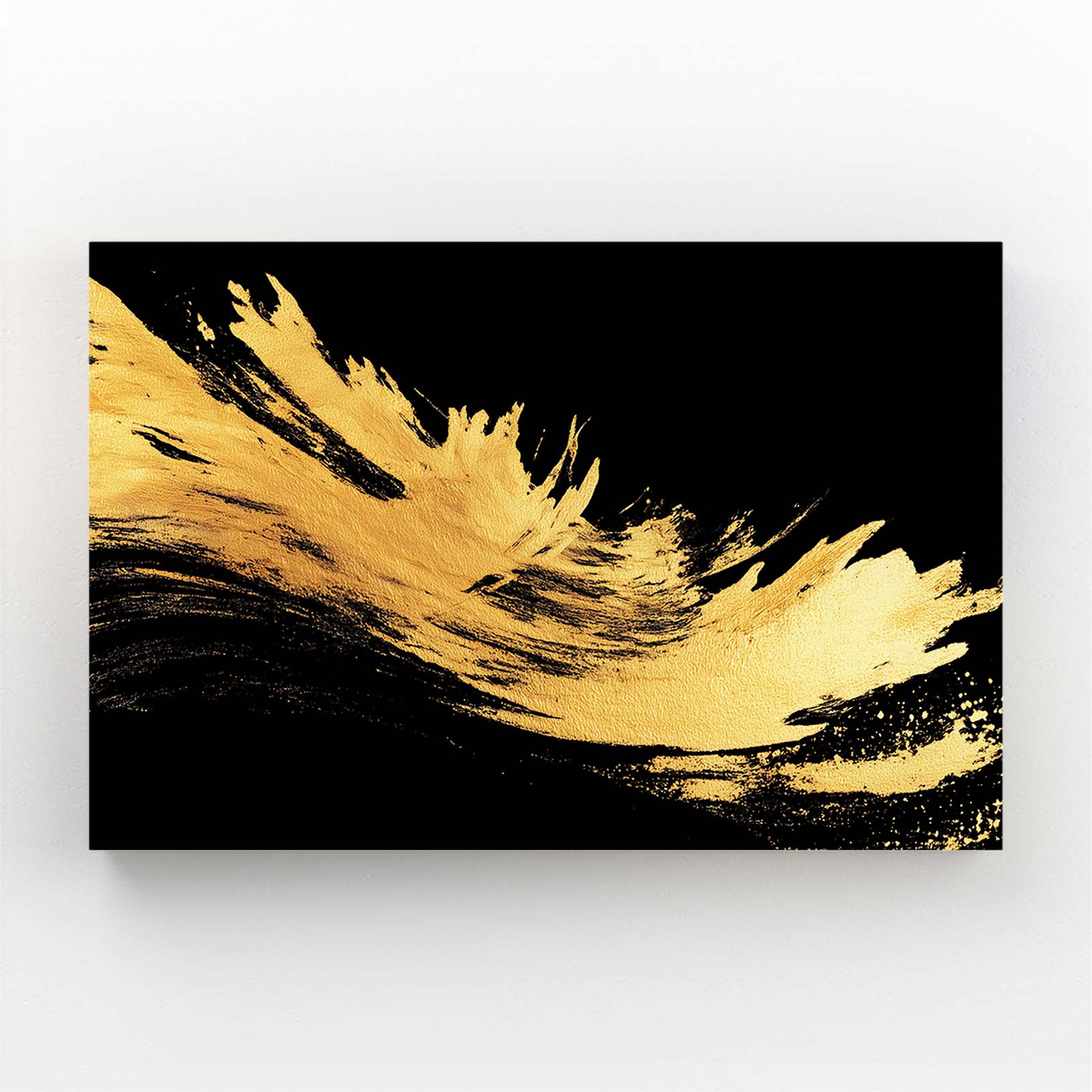 Gold Burst Strokes Wall Decor – gold burst strokes gold canvas print