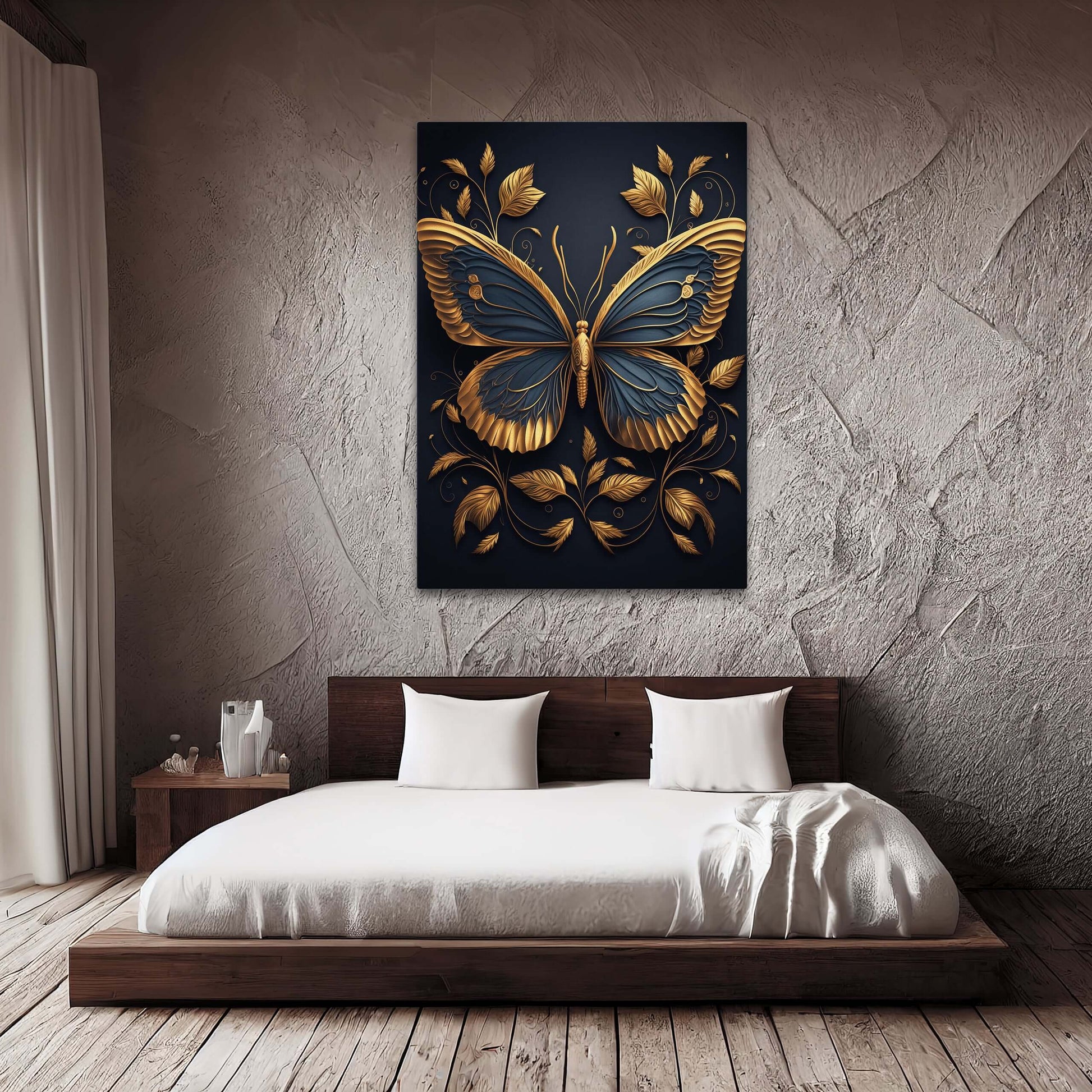 Gold Butterfly Wall Art