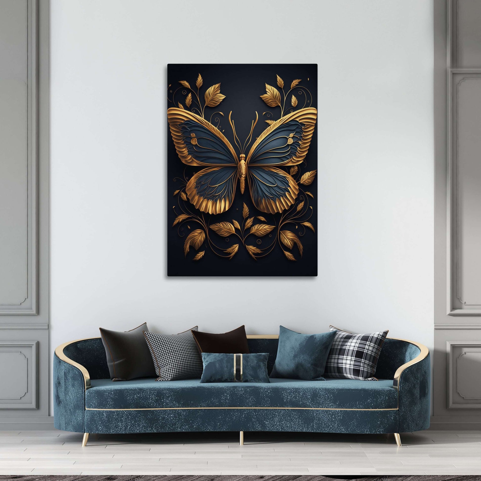 Gold Butterfly Wall Art