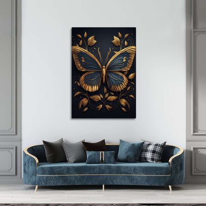 Gold Butterfly Wall Art
