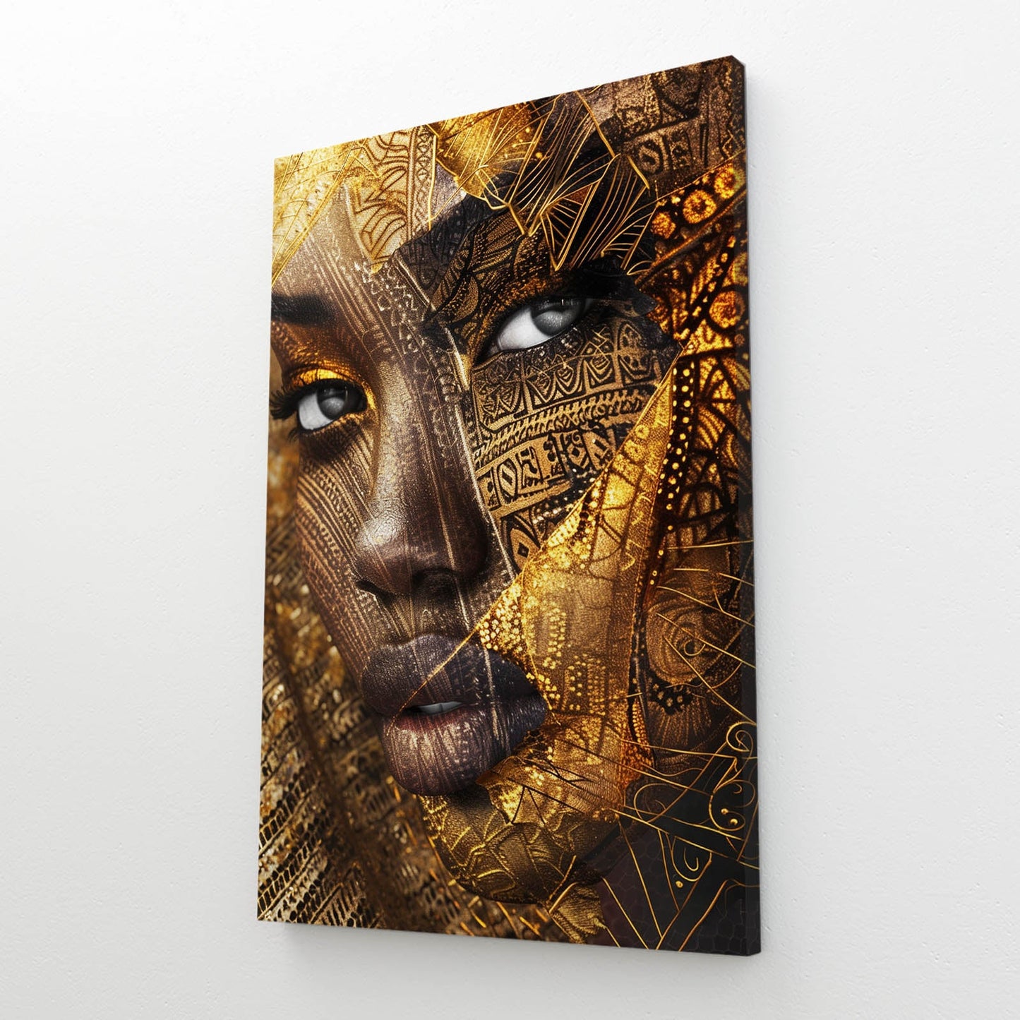 Gold Face African Art