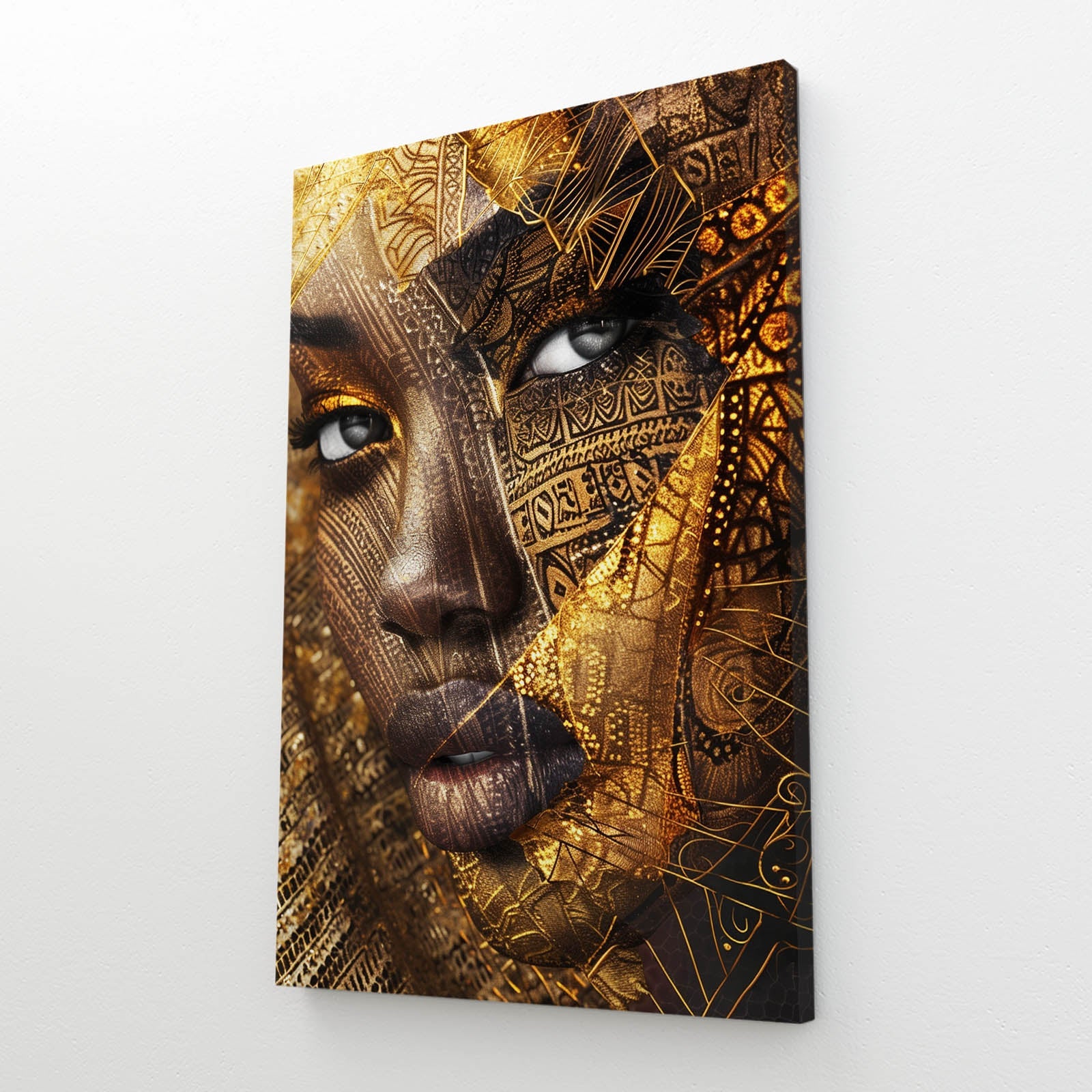 Gold Face African Art