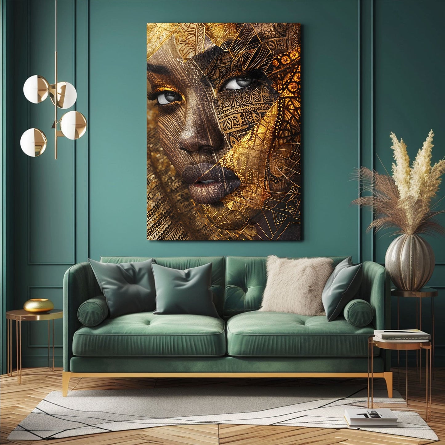 Gold Face African Art