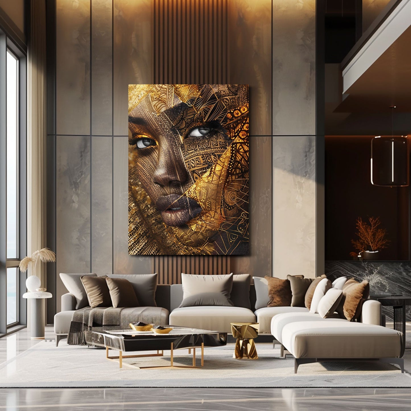 Gold Face African Art