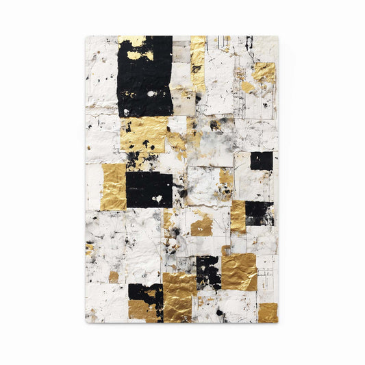 Gold Leaf Squares Chess Canvas Art – gold leaf squares chess canvas print