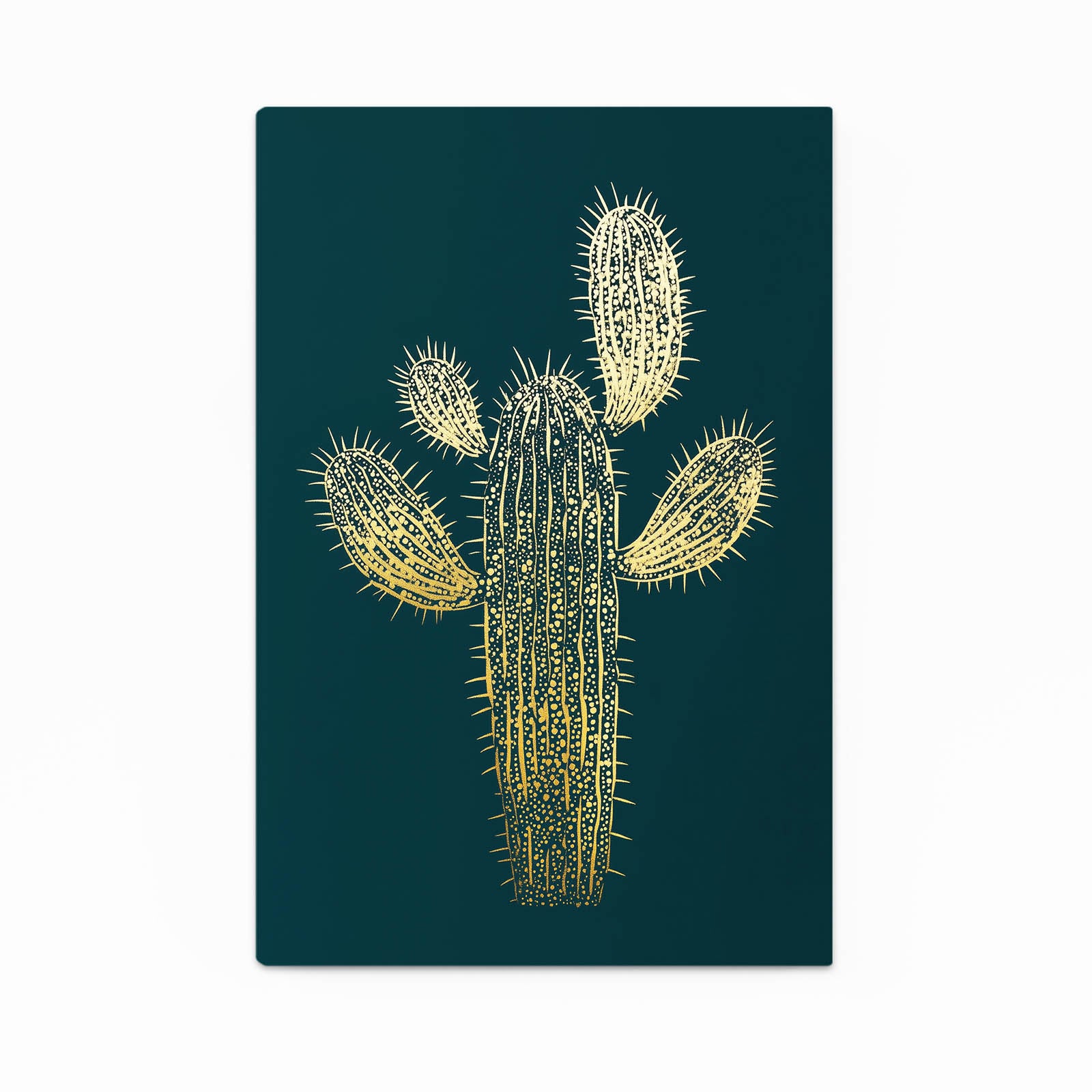 Gold Line Silhouette Cactus Canvas – gold line silhouette cactus canvas print