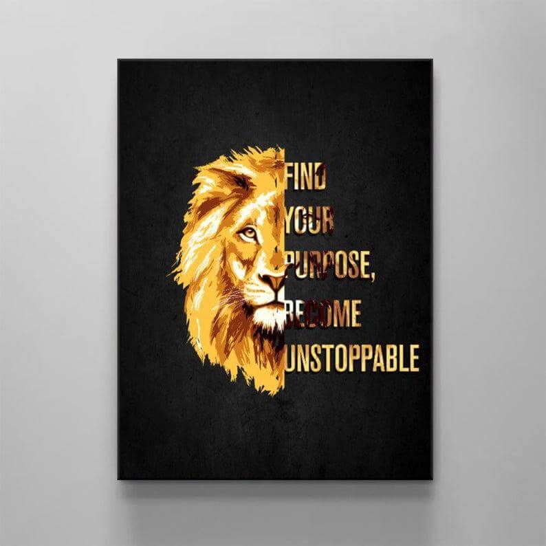 Gold Lion Wall Decor