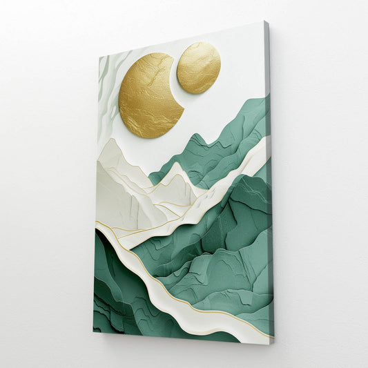 Gold Moon Boho Art