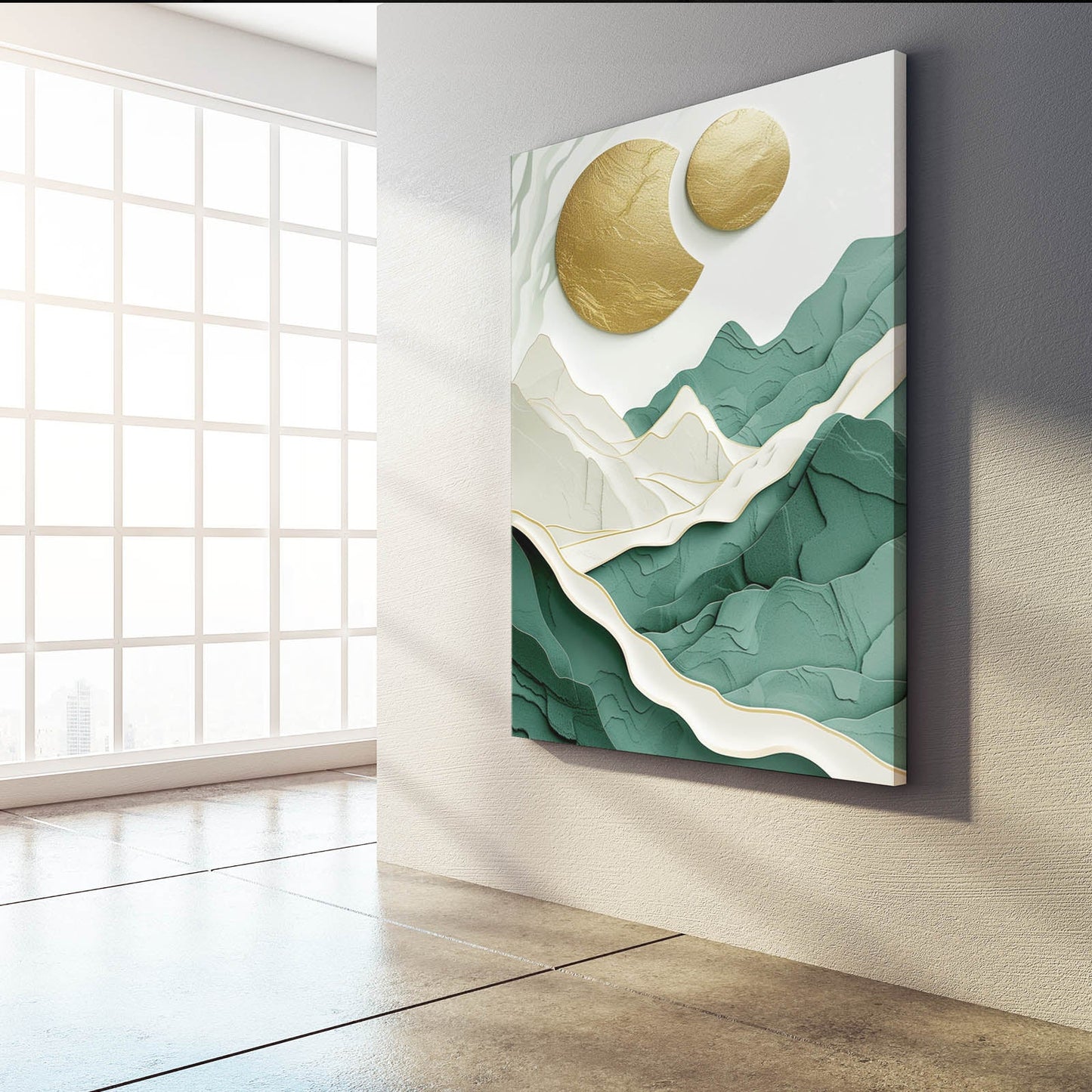 Gold Moon Boho Art