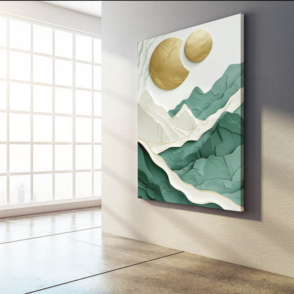 Gold Moon Boho Art