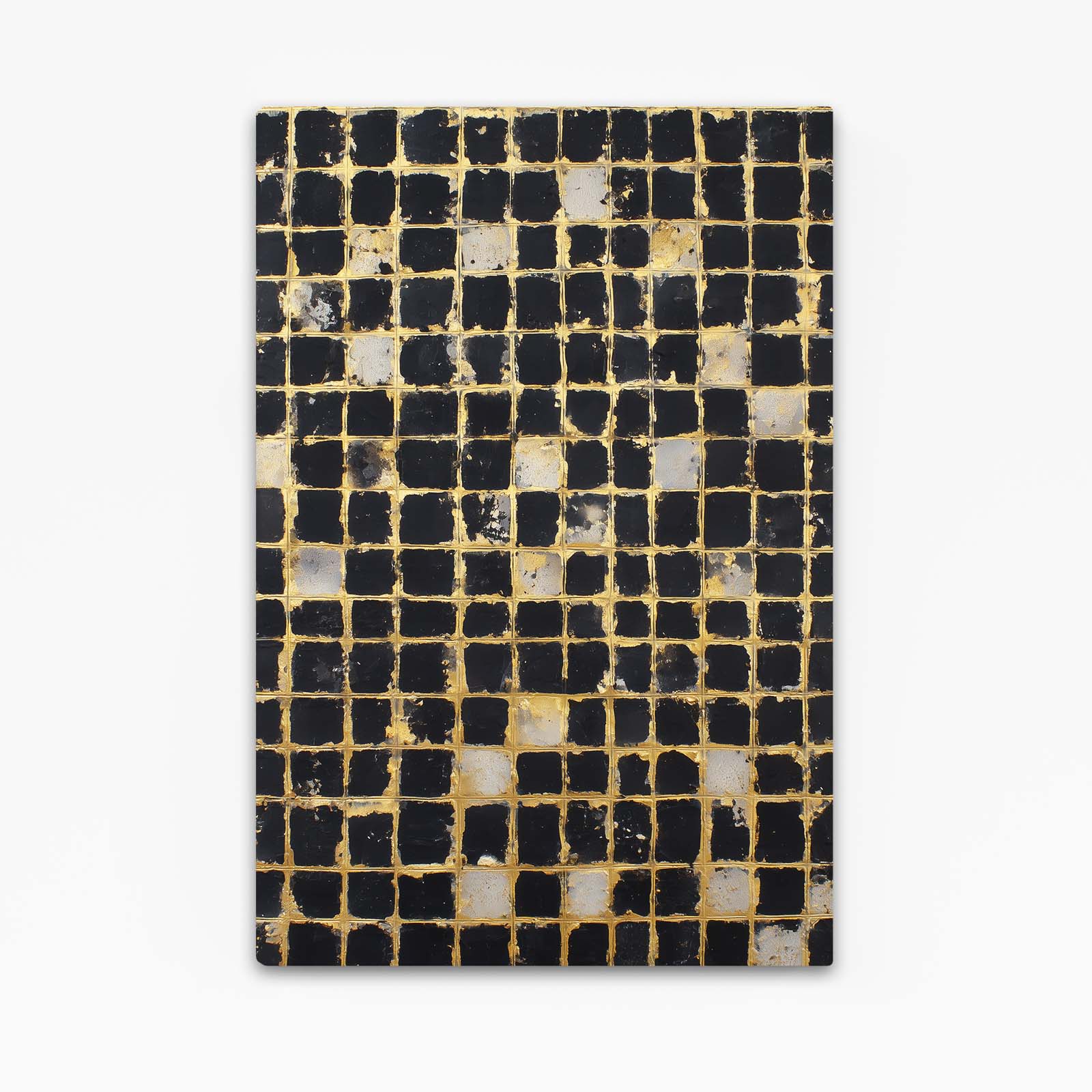 Gold Mosaic Grid Prints – gold mosaic grid gold canvas print