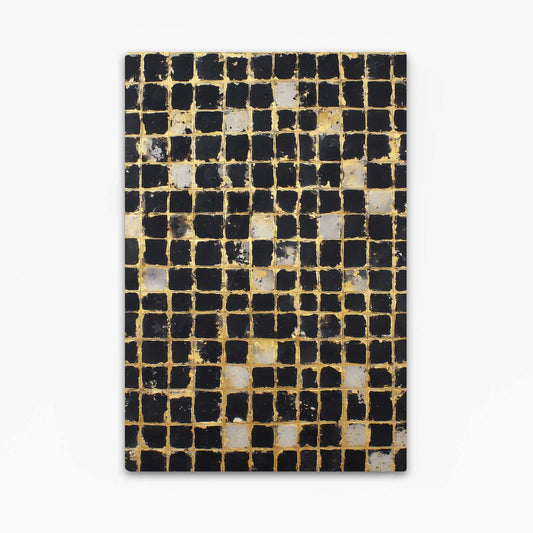 Gold Mosaic Grid Prints – gold mosaic grid gold canvas print
