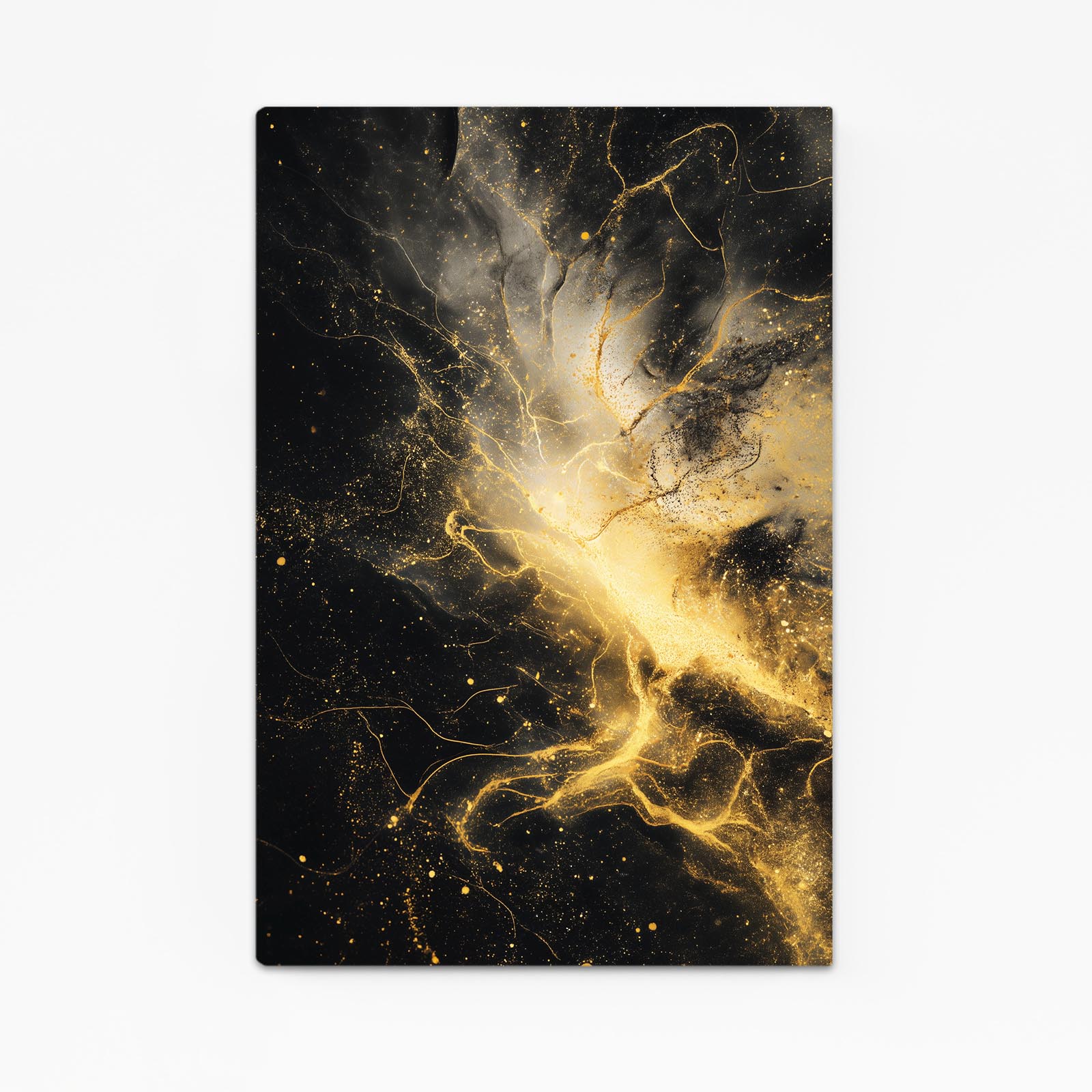 Gold Nebula Burst Art – gold nebula burst gold canvas print