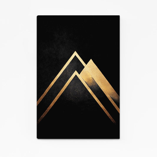 Gold Peak Triangles Prints – gold peak triangles gold canvas print