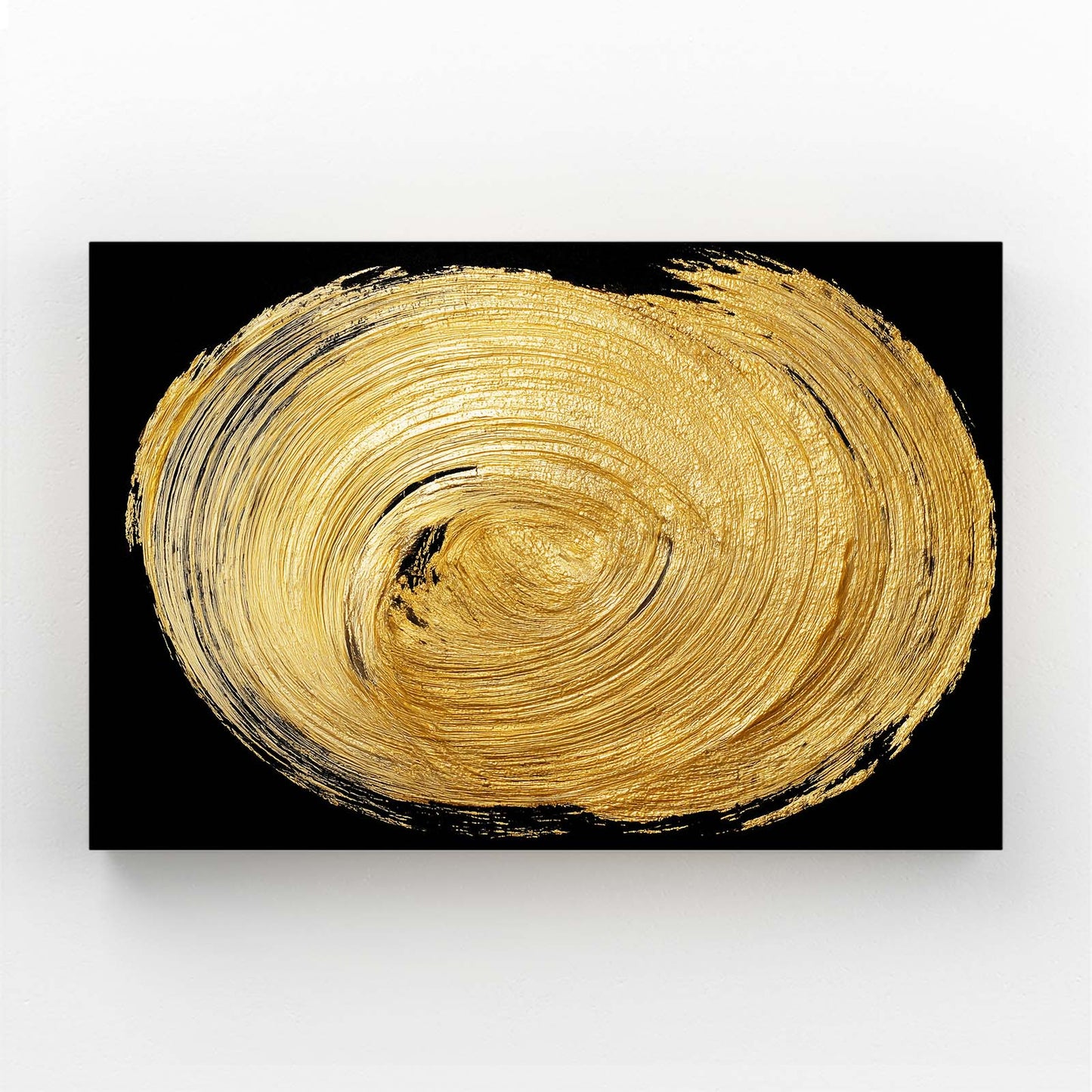 Gold Spiral Disc Canvas – gold spiral disc gold canvas print