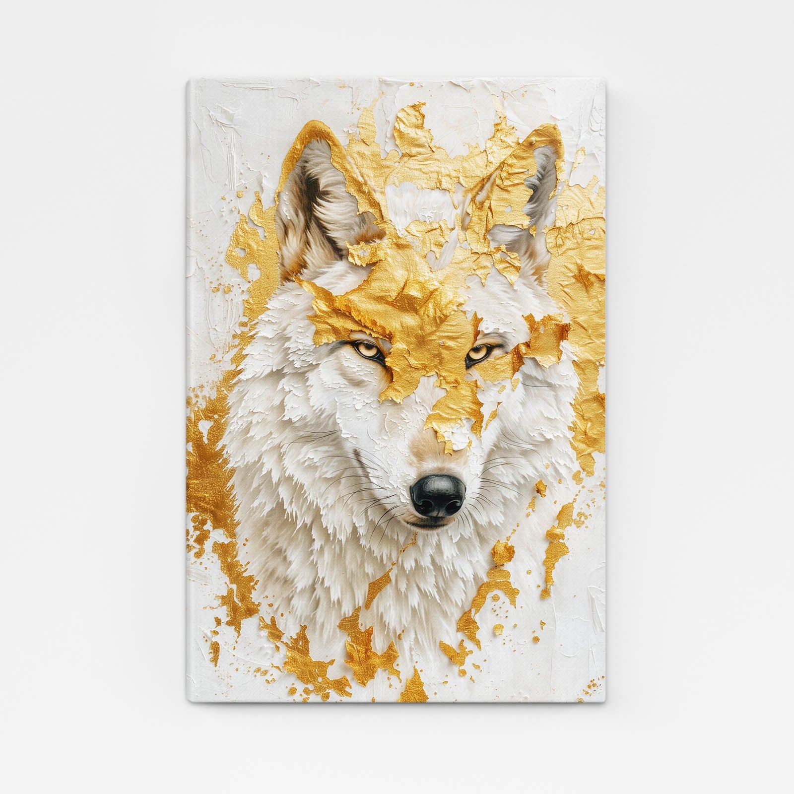 Gold Wolf Wall Art