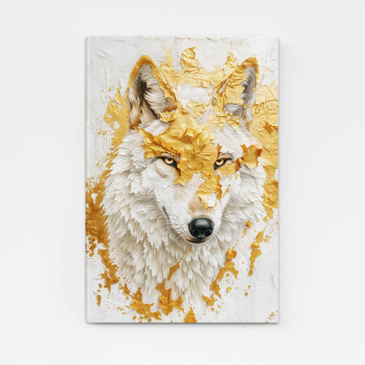 Gold Wolf Wall Art
