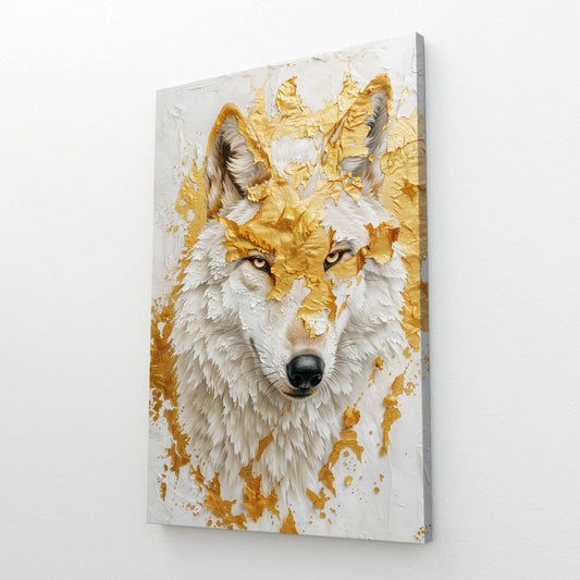 Gold Wolf Wall Art