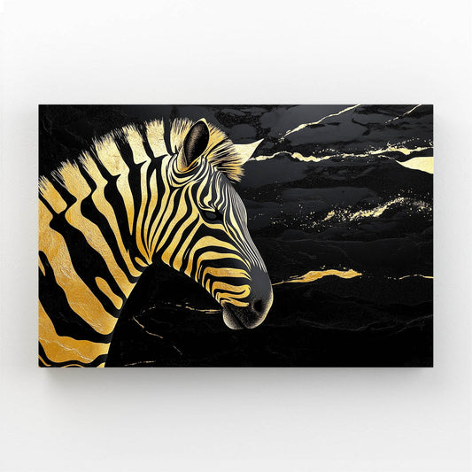 Gold Zebra Prints – styled in a furnished interior