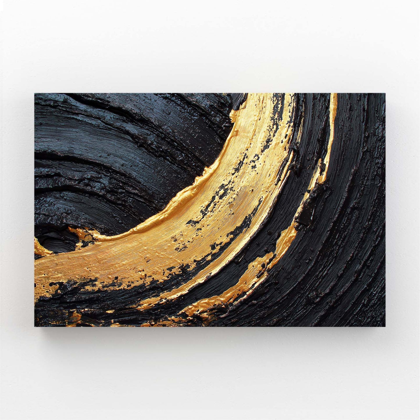 Golden Arc Sweep Wall Decor – golden arc sweep gold canvas print
