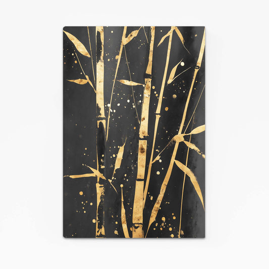 Golden Bamboo Grove Art – golden bamboo grove gold canvas print