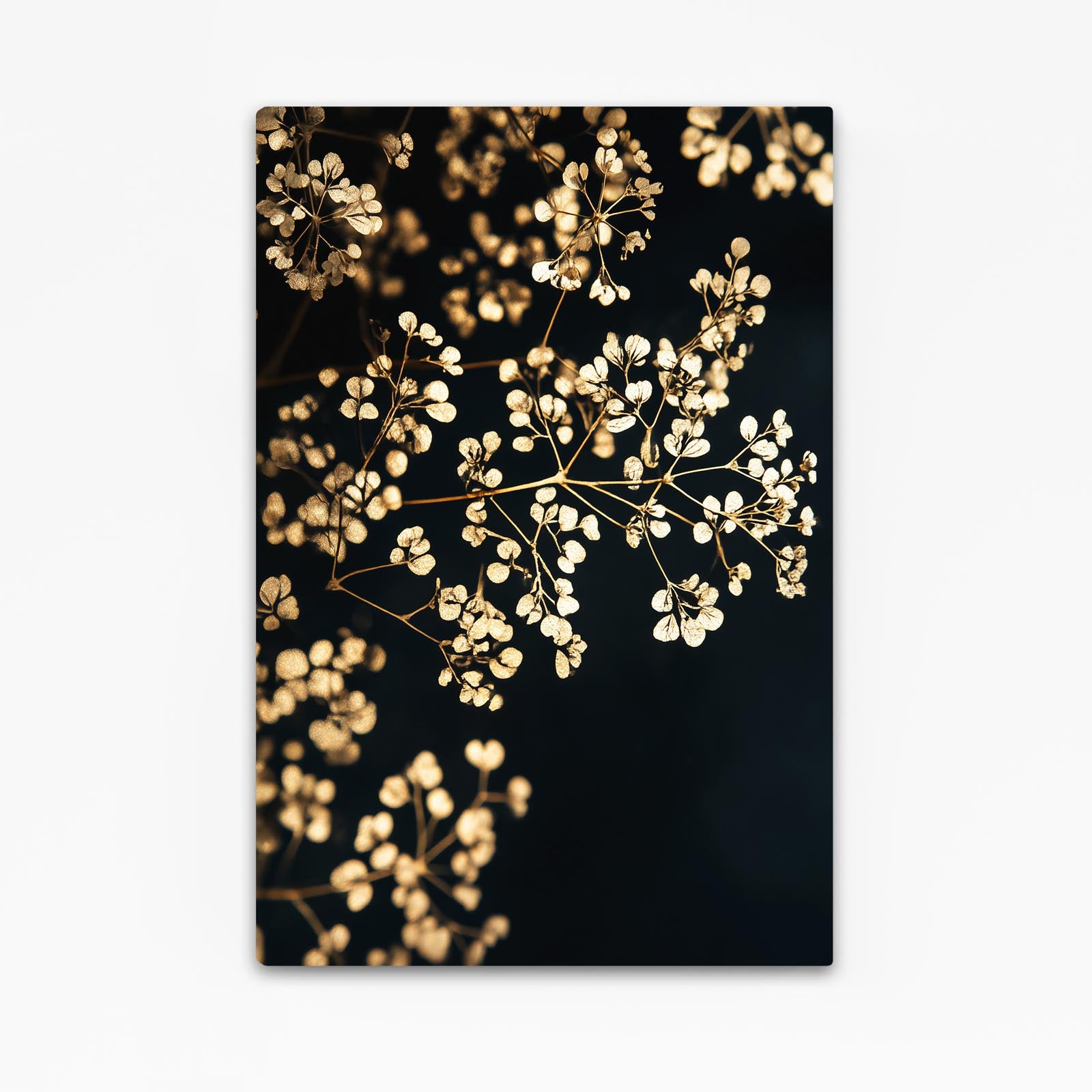 Golden Blossom Spray Wall Decor – golden blossom spray gold canvas print