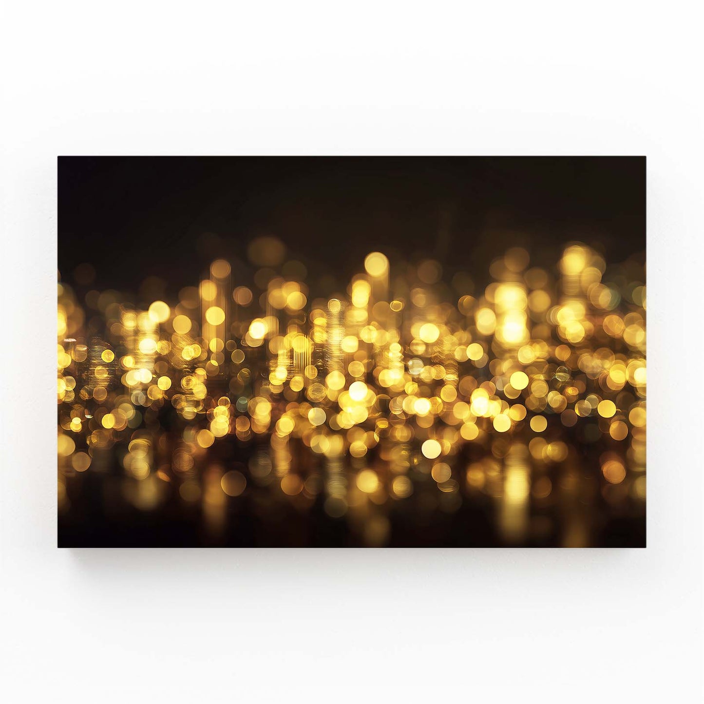 Golden Bokeh Glow Prints – golden bokeh glow gold canvas print