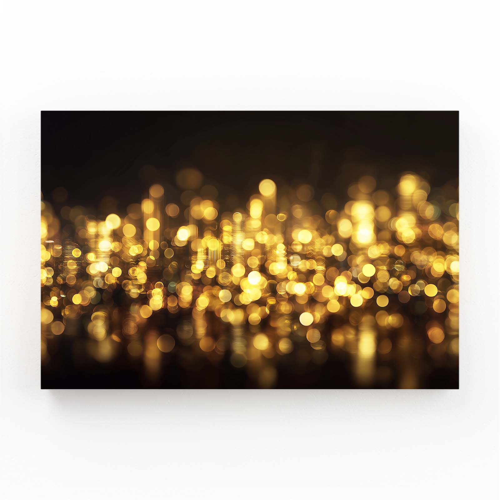 Golden Bokeh Glow Prints – golden bokeh glow gold canvas print
