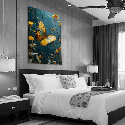 Golden Butterfly Wall Art