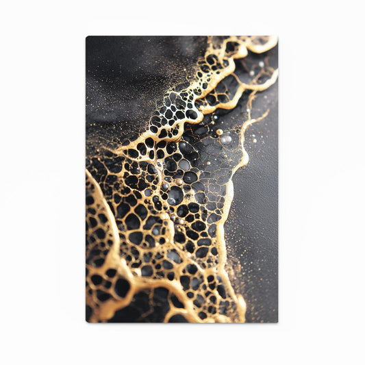 Golden Cell Veins Wall Decor – golden cell veins gold canvas print