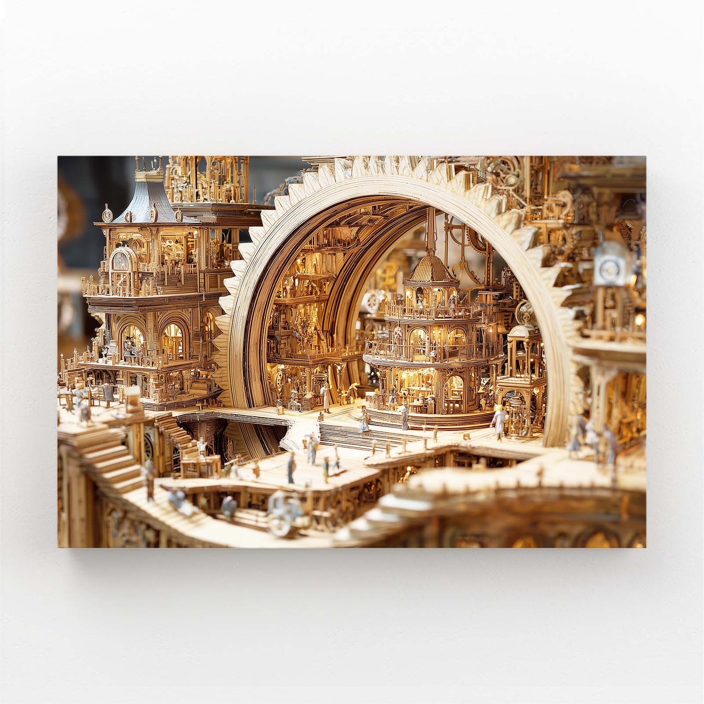 Golden Clockwork Workshop Steampunk Canvas – golden clockwork workshop steampunk canvas print
