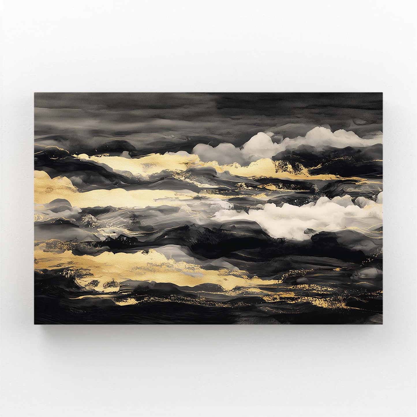 Golden Cloud Bank Canvas Art – golden cloud bank gold canvas print
