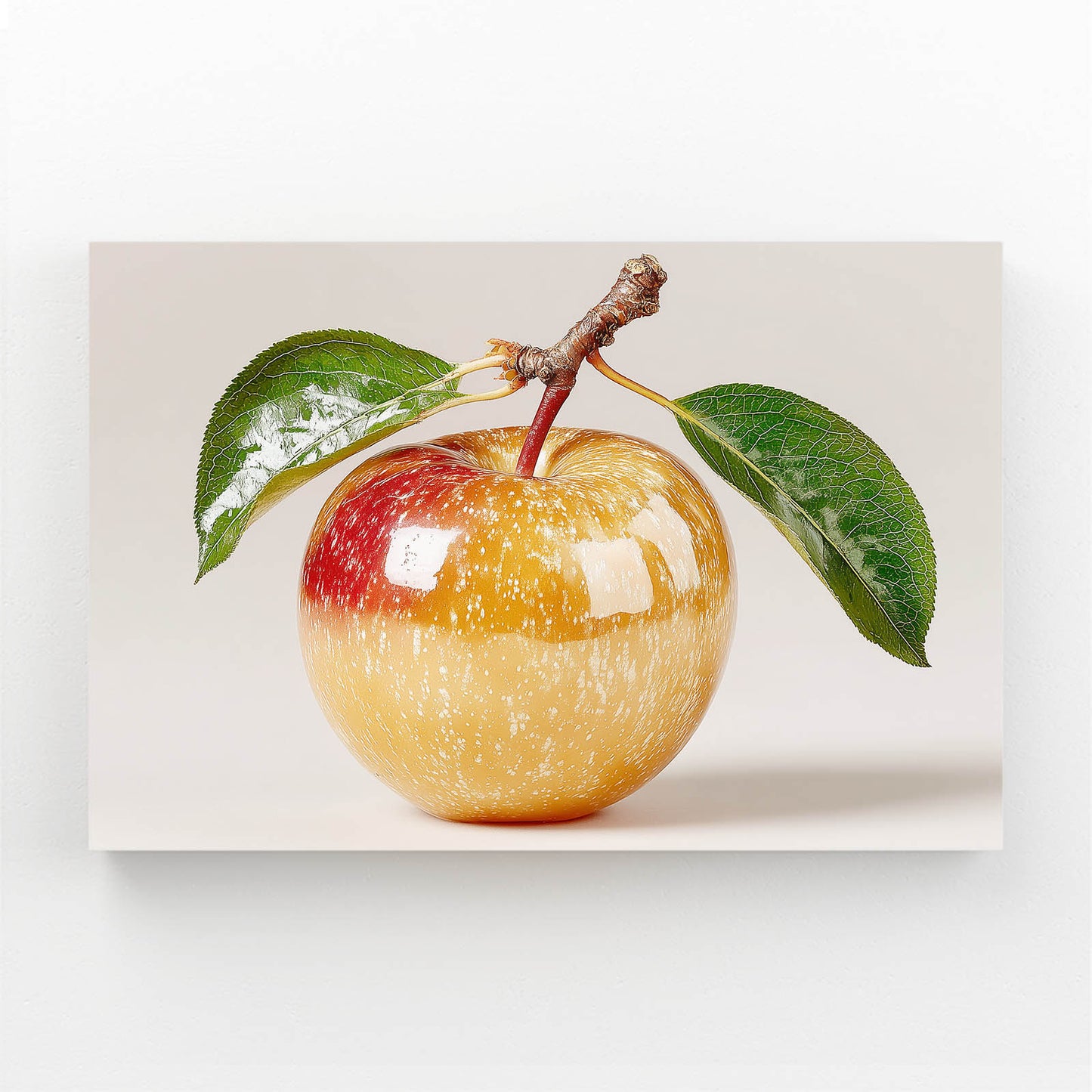 Golden Glazed Apple Fruit Canvas Art – golden glazed apple fruit canvas print
