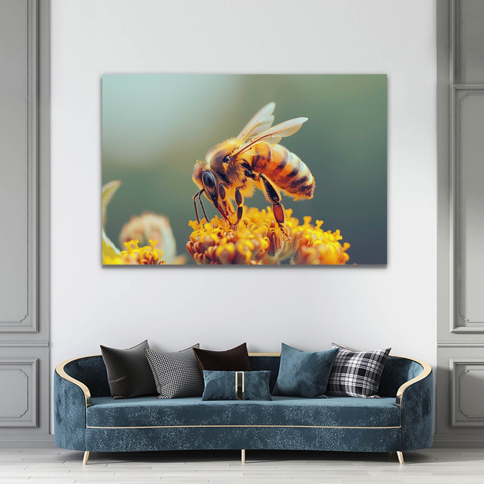 Golden Harvest Bee Art
