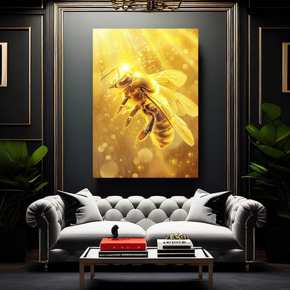 Golden Light Bee Art