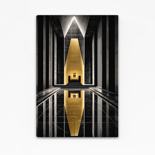 Golden Lines Abstract Egyptian Canvas Art – golden lines abstract egyptian canvas print
