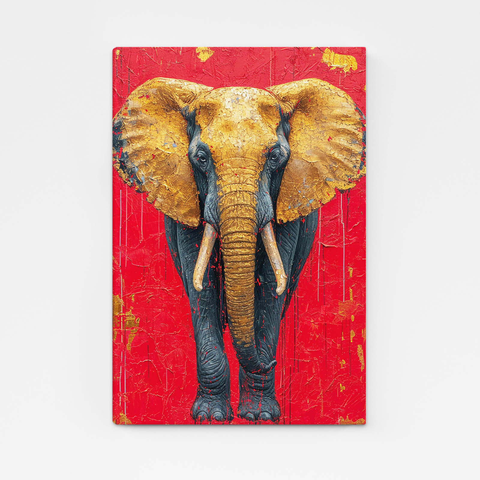Golden Majesty Elephant Art