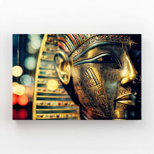 Golden Mask Bokeh Egyptian Canvas – golden mask bokeh egyptian canvas print