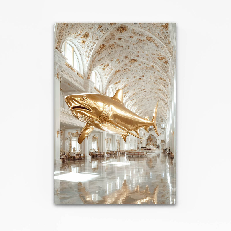 Golden Palace Baroque Shark Wall Art – golden palace baroque shark canvas print