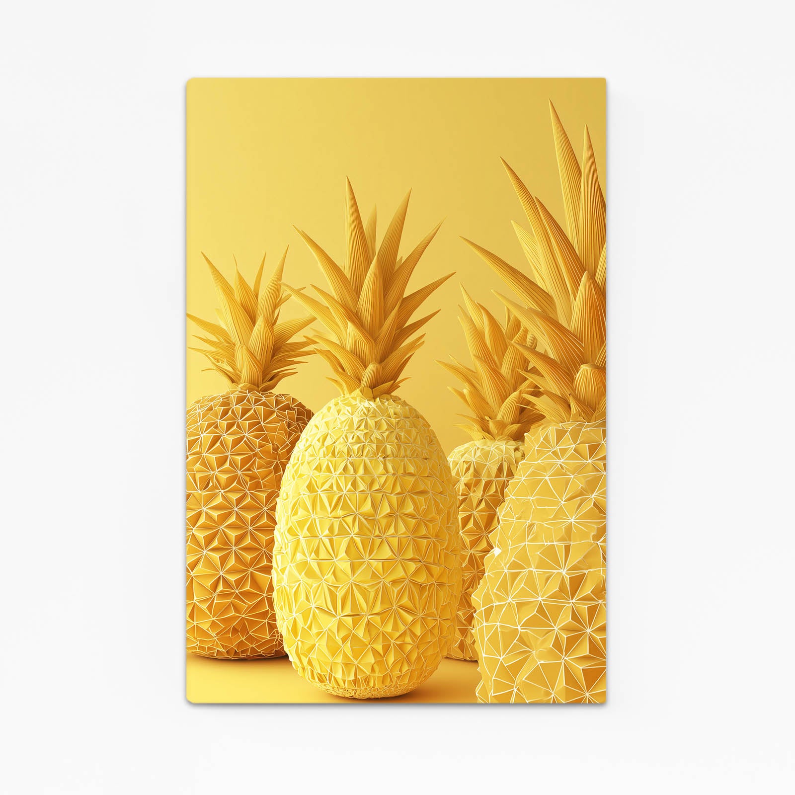 Golden Pineapple Trio Fruit Wall Art – golden pineapple trio fruit canvas print