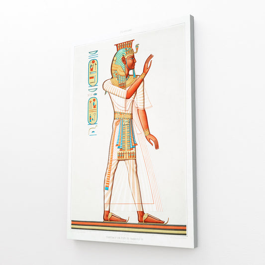 Golden Robe Figure Egyptian Art – golden robe figure egyptian canvas print