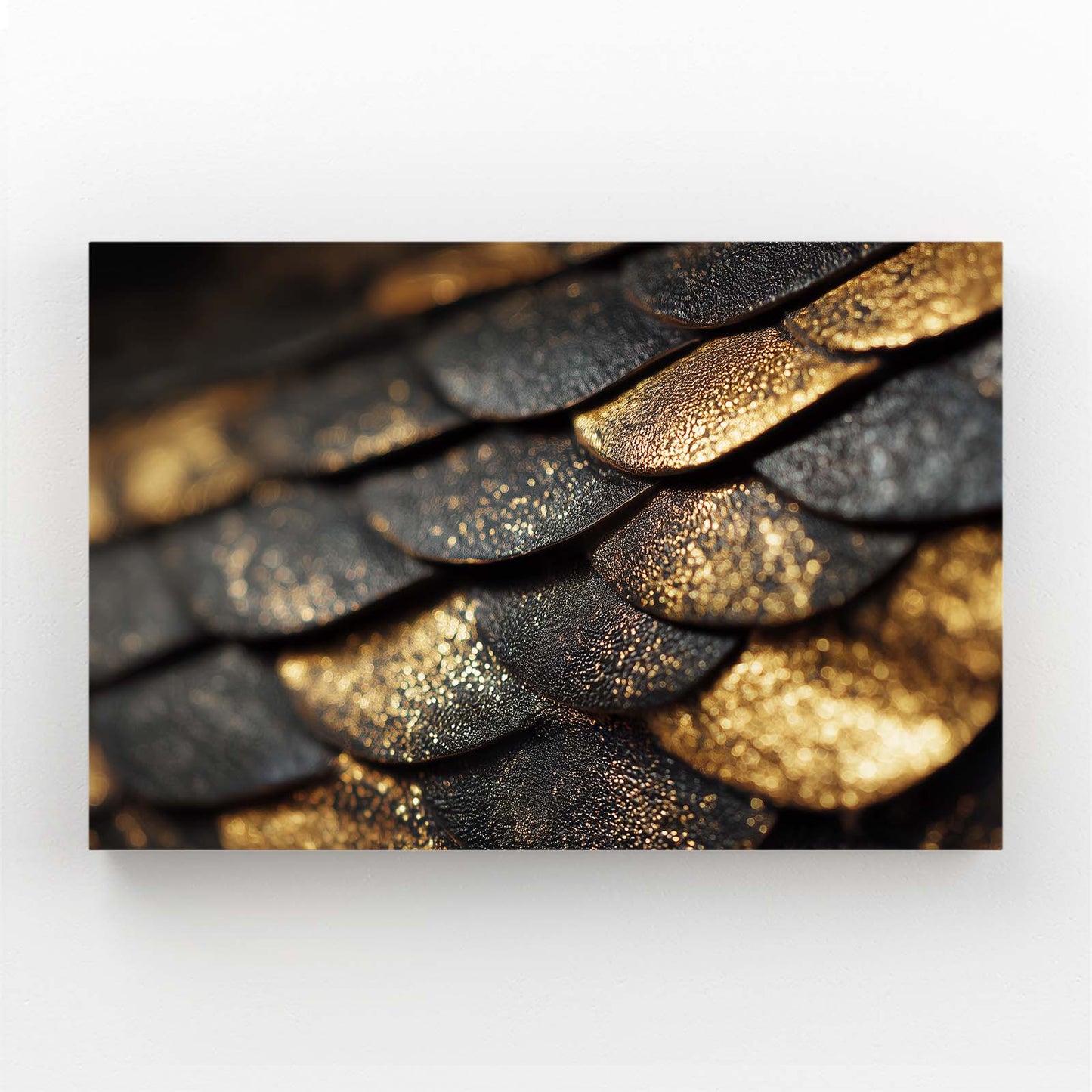 Golden Scales Wall Decor – golden scales gold canvas print