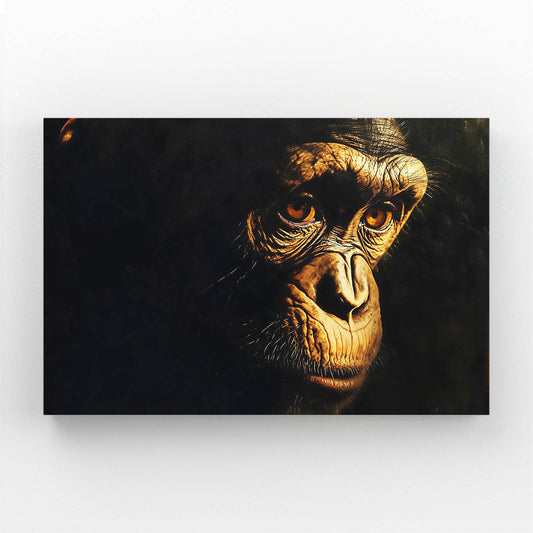 Golden Shadow Profile Monkey Prints – golden shadow profile monkey canvas print