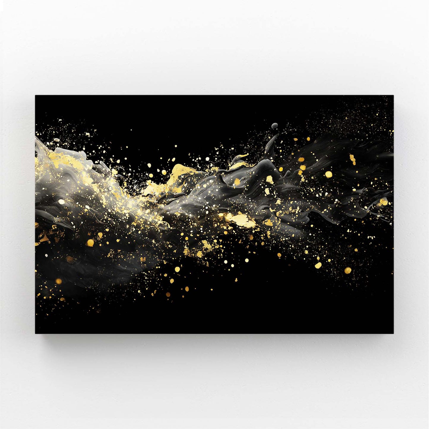 Golden Splash Cloud Wall Art – golden splash cloud gold canvas print