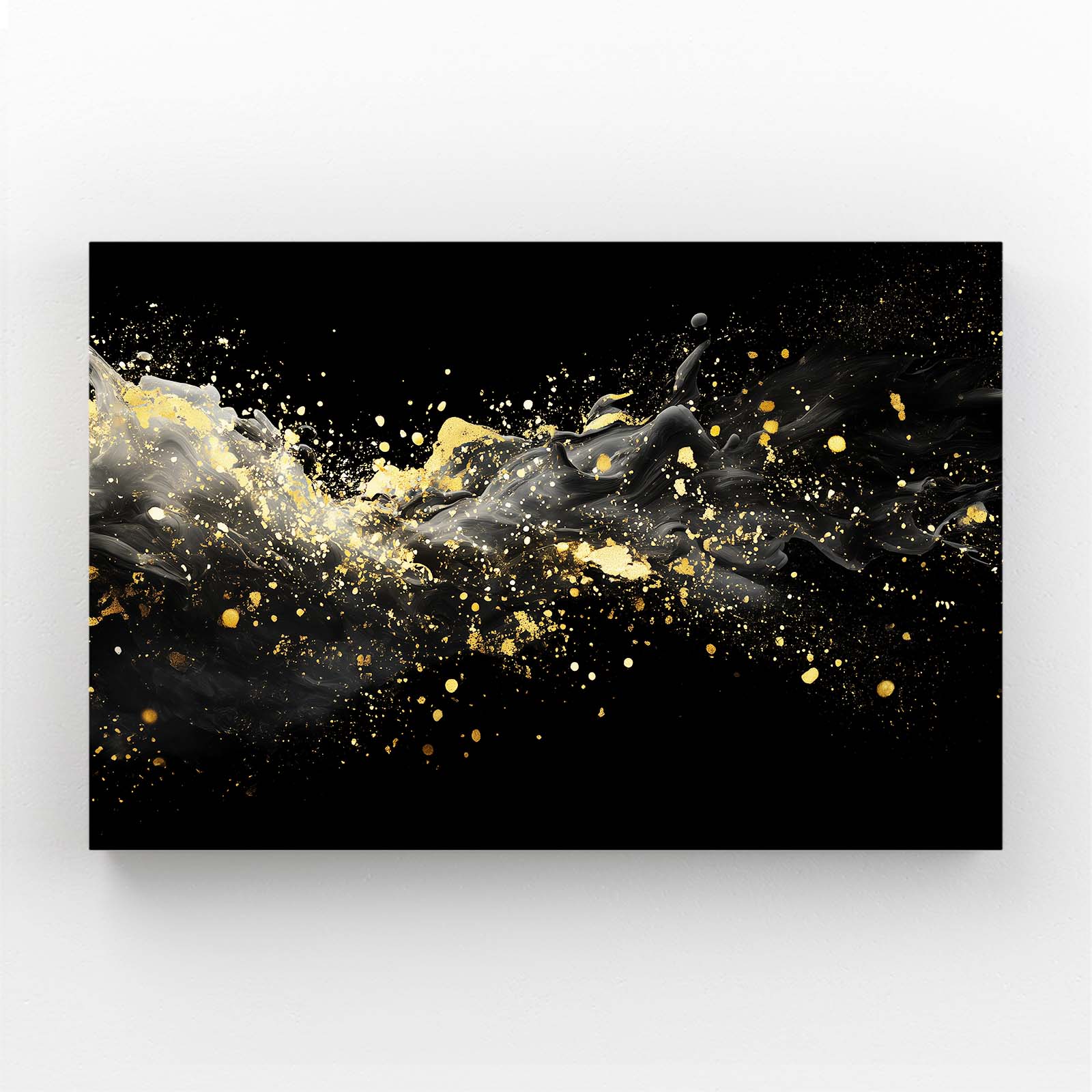 Golden Splash Cloud Wall Art – golden splash cloud gold canvas print