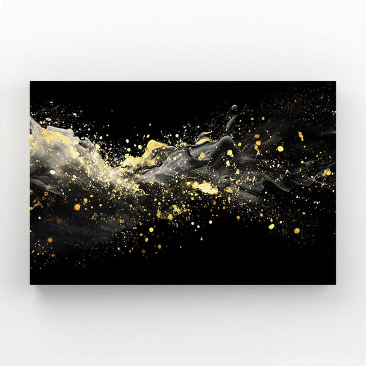 Golden Splash Cloud Wall Art – golden splash cloud gold canvas print