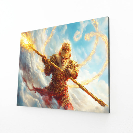 Golden Staff Warrior Monkey Canvas – golden staff warrior monkey canvas print