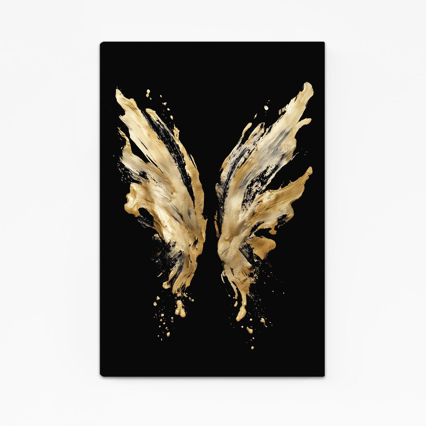 Golden Wing Splash Canvas – golden wing splash gold canvas print
