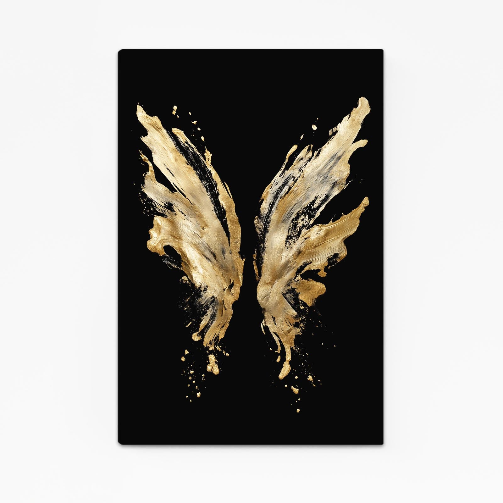 Golden Wing Splash Canvas – golden wing splash gold canvas print